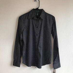 Ralph Lauren Polka-dot Button Down NWT